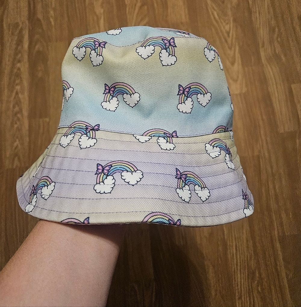 Girl's Rainbow Bucket Hat